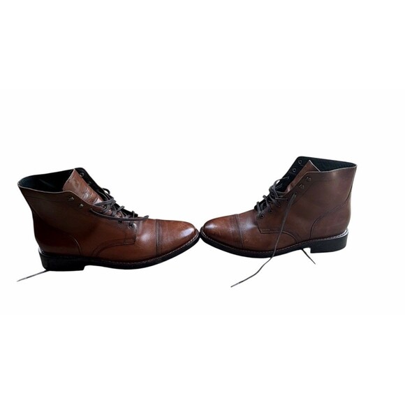 Thursday Boot Co Leather Brandy Captain Cap Toe Boots Men\'s 15 Chestnut Brown main image 7